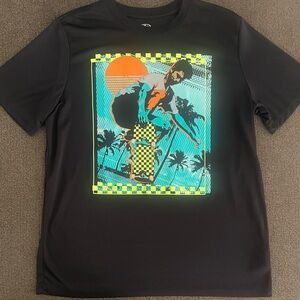 Boys Athletic Works Graphic Skateboard Short Sleeve Shirt Size XL 14/16